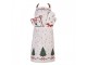 Béžová bavlněná chňapka rukavice se stromky Christmas Harmony - 18*30 cm Clayre & Eef