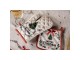 Béžová bavlněná chňapka rukavice se stromky Christmas Harmony - 18*30 cm Clayre & Eef