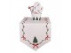 Béžový bavlněný košík na pečivo se stromky Christmas Harmony - Ø 15*16 cm Clayre & Eef