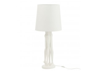 Bílá stolní lampa sousoší lidského páru Figurines – Ø 24*90 cm E27 / 60W