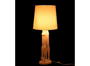Bílá stolní lampa sousoší lidského páru Figurines – Ø 24*90 cm E27 / 60W