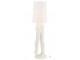 Bílá stojací lampa sousoší lidského páru Figurines – Ø 36*155 cm E27 / 60W J-Line by Jolipa