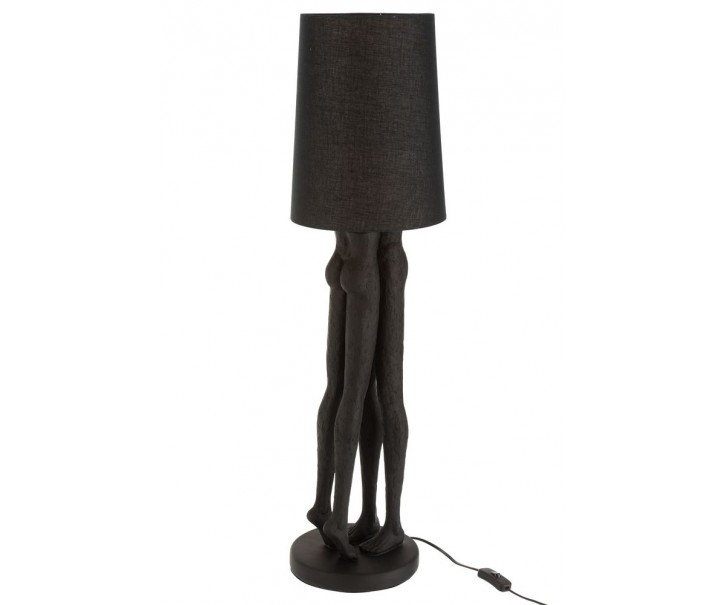 Granitová stolní lampa sousoší lidského páru Figurines – Ø 21*90 cm E27 / 60W J-Line by Jolipa