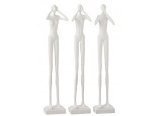 3ks dekorace lidké figuríny nevidím, neslyším, nemluvím Figurines – 13*10*60 cm