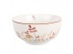 Bílá porcelánová miska s houbičkami Little Forest Jewels - Ø 14*7 cm / 500 ml Clayre & Eef