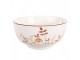 Bílá porcelánová miska s houbičkami Little Forest Jewels - Ø 14*7 cm / 500 ml Clayre & Eef
