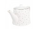 Bílá porcelánová konvička se srdíčky Lovely Day - 23*14*14 cm / 1000 ml Clayre & Eef