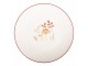 Bílý porcelánový dezertní talířek Little Forest Jewels - Ø 20*2 cm Clayre & Eef