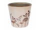 Béžový obal na květináč s houbičkami Little Forest Jewels XL - Ø 21*20 cm Clayre & Eef