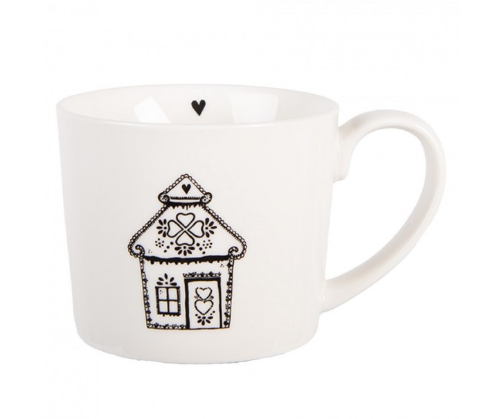 Hrnek s perníkovou chaloupkou Gingerbread Bliss - 12*8*7 cm / 275 ml Clayre & Eef