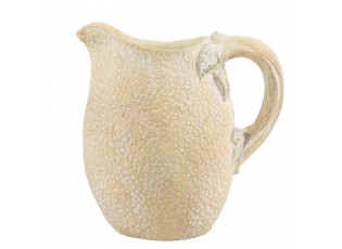 Žlutý rustikální džbán v designu citrónu Lemon rustic - 20*15*20 cm