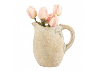 Žlutý rustikální džbán v designu citrónu Lemon rustic - 20*15*20 cm
