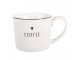 Bílý hrnek se srdíčkem a nápisem Coffee Lovely Day - 12*8*7 cm / 275 ml Clayre & Eef