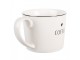 Bílý hrnek se srdíčkem a nápisem Coffee Lovely Day - 12*8*7 cm / 275 ml Clayre & Eef