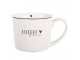 Bílý hrnek se srdíčkem a nápisem Coffee Lovely Day - 12*8*7 cm / 275 ml Clayre & Eef