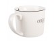 Bílý hrnek se srdíčkem a nápisem Coffee Lovely Day - 12*8*7 cm / 275 ml Clayre & Eef