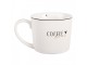 Bílý hrnek se srdíčkem a nápisem Coffee Lovely Day - 12*8*7 cm / 275 ml Clayre & Eef