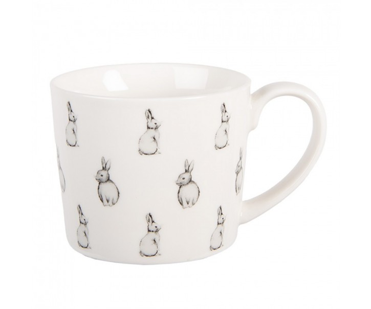 Porcelánový hrnek s králíčky Bunny Buddies - 12*8*7 cm / 275 ml Clayre & Eef