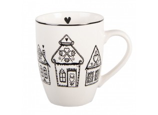 Hrnek s perníkovými chaloupkami Gingerbread Bliss - 12*8*10 cm / 300 ml