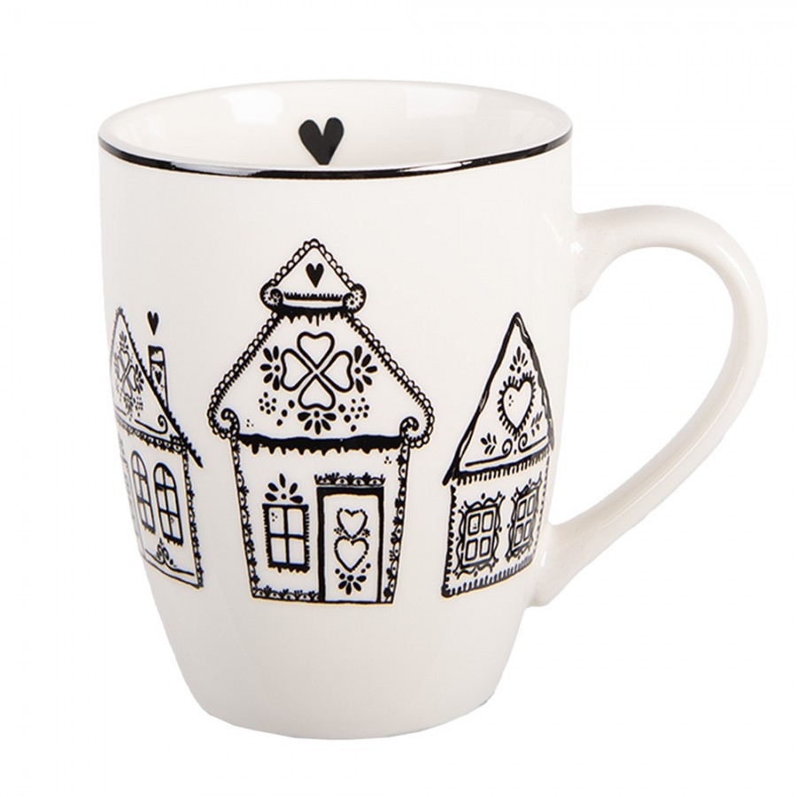 Hrnek s perníkovými chaloupkami Gingerbread Bliss - 12*8*10 cm / 300 ml