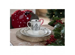 Hrnek s perníkovými chaloupkami Gingerbread Bliss - 12*8*10 cm / 300 ml