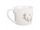 Bílý hrnek paroží se srdíčkem Love Deer - 12*8*7 cm / 275 ml Clayre & Eef