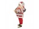 Červená vánoční figurka Santa Claus s medvídkem - 13*10*28 cm Clayre & Eef