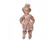Závěsná dekorace Elf v růžovém obleku - 10*8*28 cm Clayre & Eef
