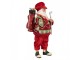 Červená vánoční figurka Santa Claus s golfovou holí - 15*10*28 cm Clayre & Eef