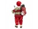 Červená vánoční figurka Santa Claus s golfovou holí - 15*10*28 cm Clayre & Eef