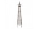 Hnědý antik kovový obelisk na květiny Brocante - Ø 30*151 cm Clayre & Eef