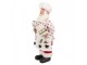 Bílá vánoční figurka Santa Claus kuchař s chaloupkou - 15*10*28 cm Clayre & Eef