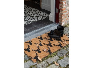 Rohožka z kokosových vláken se soby - 75*45*1 cm