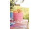Modrý bavlněný běhoun s květy Flower & Fiesta - 50*160 cm Clayre & Eef