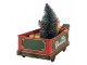 Červený retro model vagón s dárky a stromkem Christmas - 31*15*25 cm Clayre & Eef