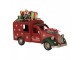 Červený retro model auto kachna s dárky na střeše - 26*11*17 cm Clayre & Eef