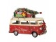 Červený retro model autobus s dárky a stromkem Christmas - 38*16*28 cm Clayre & Eef