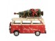 Červený retro model autobus s dárky a stromkem Christmas - 38*16*28 cm Clayre & Eef