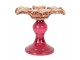 Růžový skleněný svícen květina Colorful Garden - Ø 14*11 cm Clayre & Eef