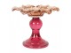 Růžový skleněný svícen květina Colorful Garden - Ø 14*11 cm Clayre & Eef