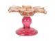 Růžový skleněný svícen květina Colorful Garden - Ø 14*9 cm Clayre & Eef