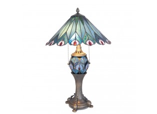 Stolní lampa Tiffany Peacock