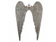 Zinková nástěnná andělská křídla s korunkou Wings Angel - 46*4*65 cm Clayre & Eef