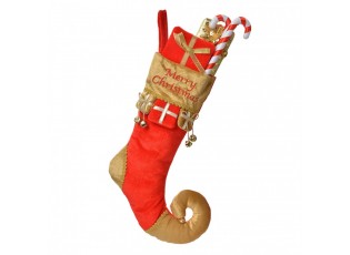 Christmas Stocking 24x7x46 Cm Red Synthetic - 24*7*46 cm