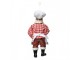 Závěsná vánoční dekorace Santa Claus pekař držící cupcake - 10*6*17 cm Clayre & Eef