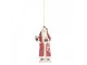 Vánoční závěsná dekorace Santa s nůší a dárky - 5*3*11 cm Clayre & Eef
