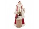Červená dekorace Santa v kožichu a nůší s dárky - 15*14*29 cm Clayre & Eef