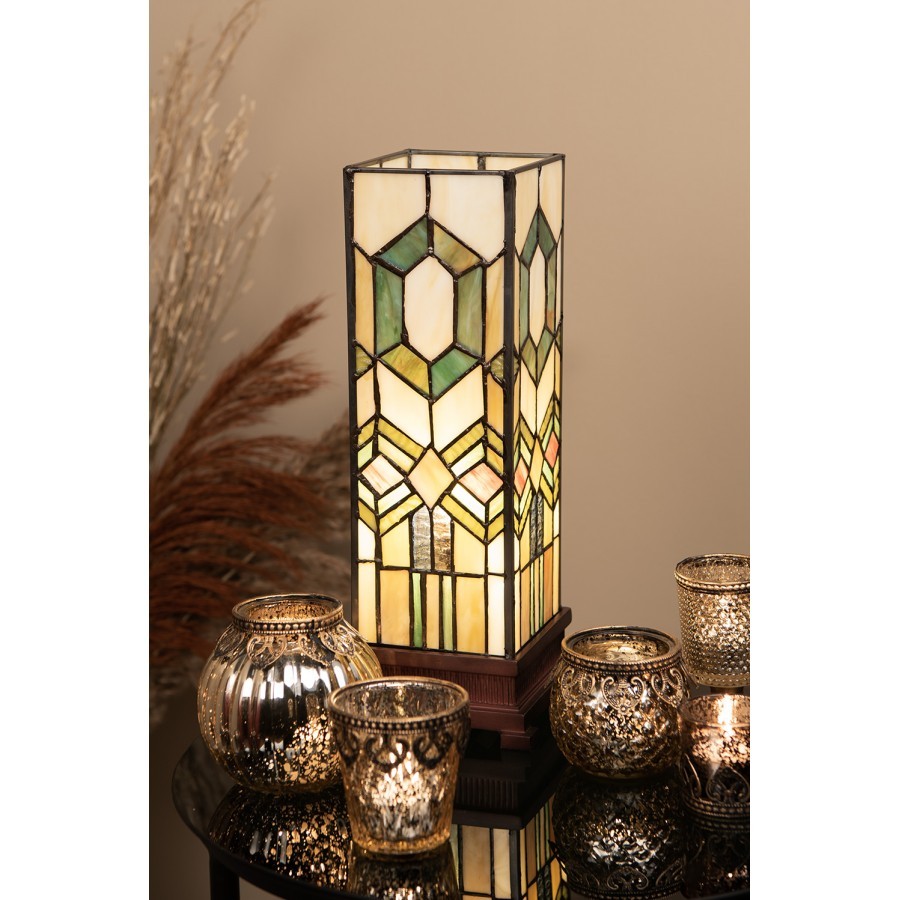 Stolní lampa Tiffany Gonos - 12.5*35 cm 1x E14 / max 40W