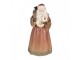 Dekorace Santa Claus s houpacím koníkem a pytlem dárků - 20*18*39 cm Clayre & Eef
