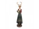 Vánoční dekorace figurka jelení dáma s věnečkem - 9*8*37 cm Clayre & Eef